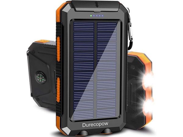 Durecopow 30000mAh Solar Charger for Cell Phone iPhone, Portable