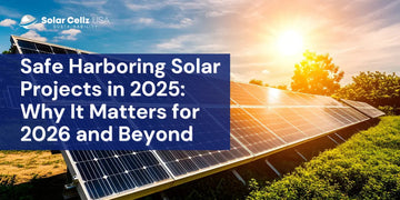 Safe Harboring Solar Projects: Why 2025 Decisions Matter for 2026 and Beyond.