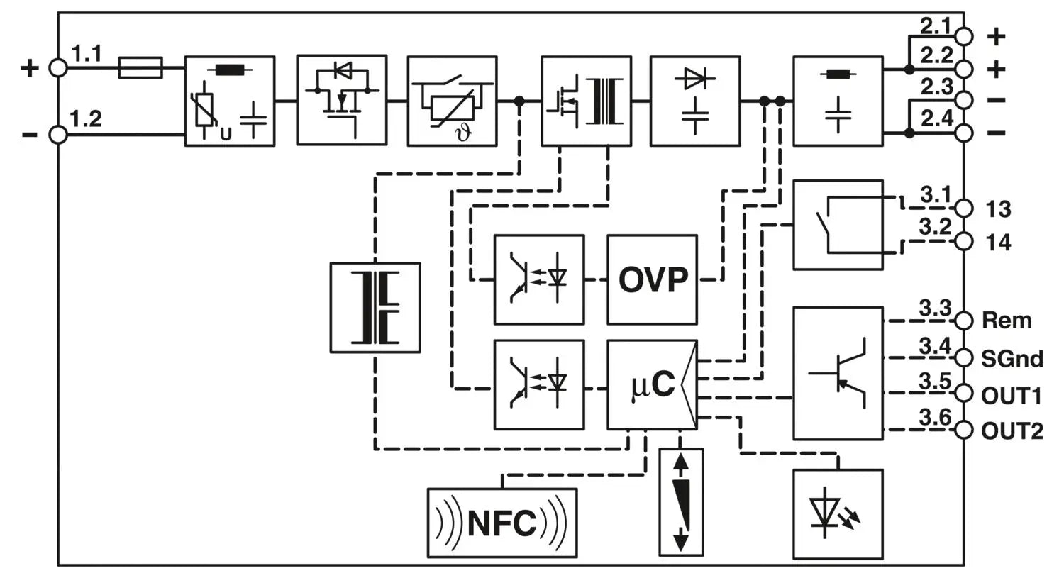 Phoenix Contact QUINT4-PS/48DC/24DC/5/PT – DC/DC Converter.