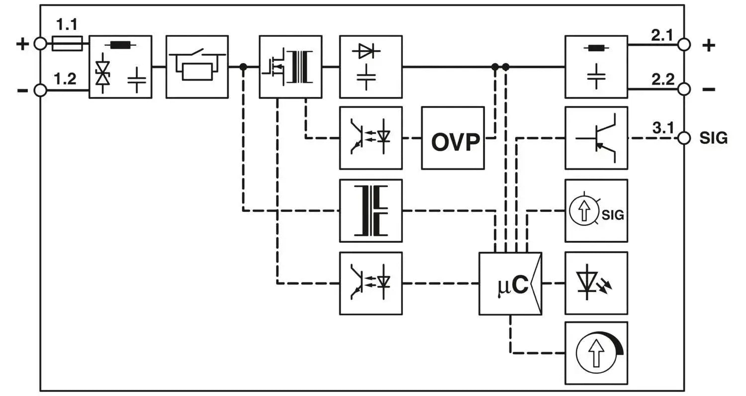 Phoenix Contact QUINT4-PS/12-24DC/5-15DC/2.5/PT - DC/DC converter.