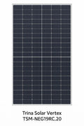 Trina Solar Vertex N-Type 590 Bifacial Dual Glass Module.