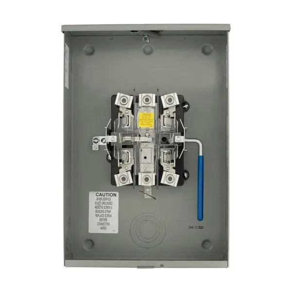 EATON #1008801EXCH Meter Socket, 1PH 3W OH/UG, 600 VAC, 200A, 5 Jaws Eaton