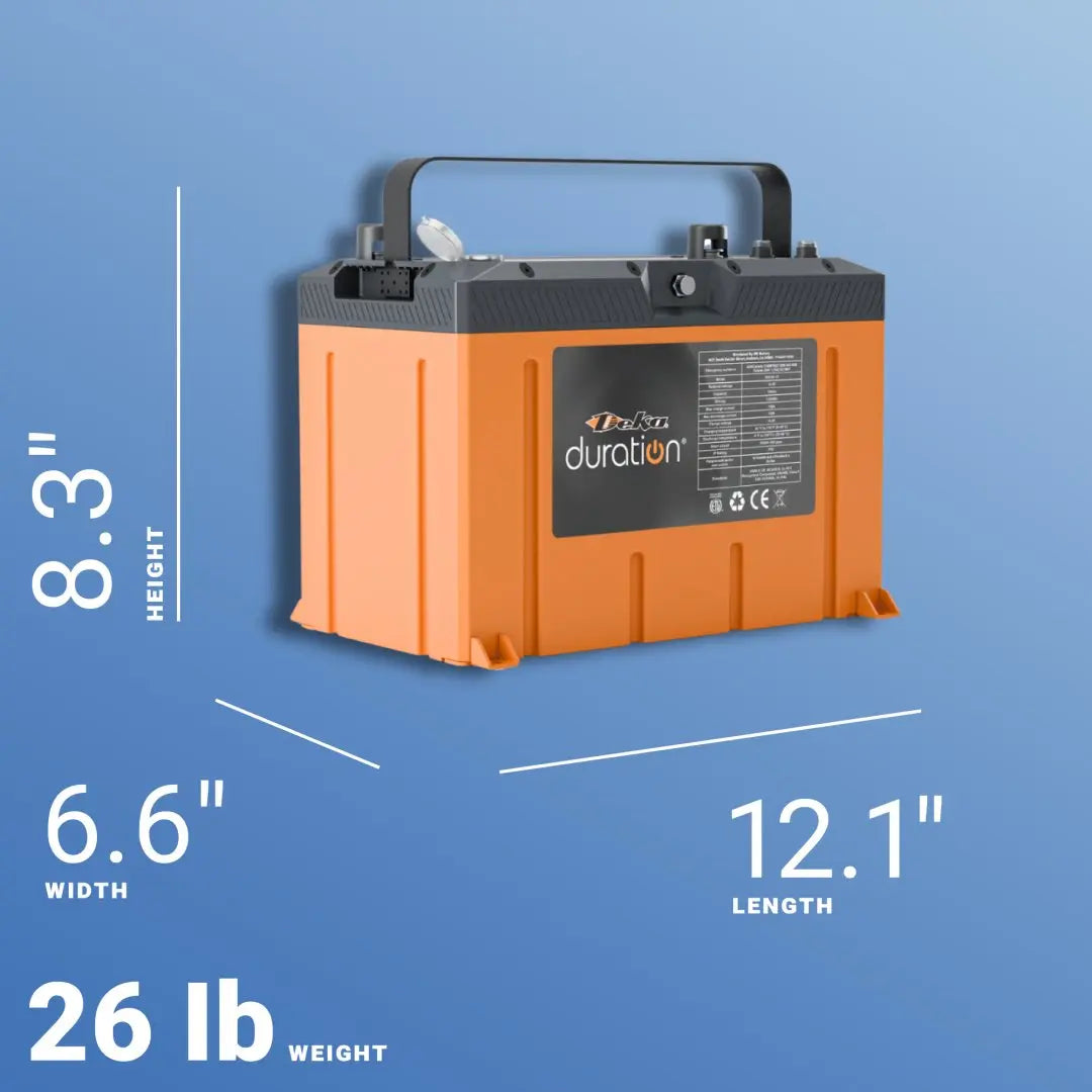 Deka Duration DD100-12 12V 100Ah LiFePO4 Monobloc Battery