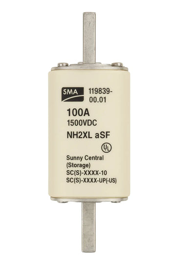SMA 119839-00.01 LV/HRC Fuse Link 100A NH2XL aSF (1500VDC UL) Solar Cellz USA