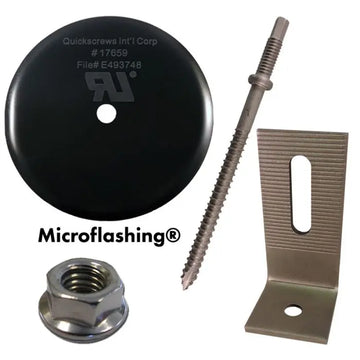 QuickBOLT 17721SS Multi Roof Mount Kit - 5/16" x 5-1/4" with 4" Microflashing | Case of 20 Kits