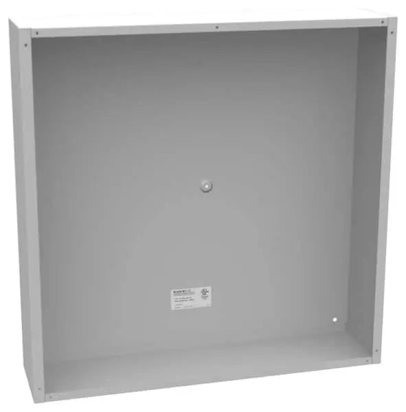 24246-SC1-NK - 24X6X24 Screw Cover Type 1 Ul Listed Steel No Knockouts Ansi 61 Gray Cover With Teardrop Slots Mounting Holes In Back Milbank