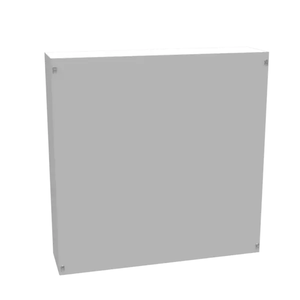 24246-SC1-NK - 24X6X24 Screw Cover Type 1 Ul Listed Steel No Knockouts Ansi 61 Gray Cover With Teardrop Slots Mounting Holes In Back Milbank