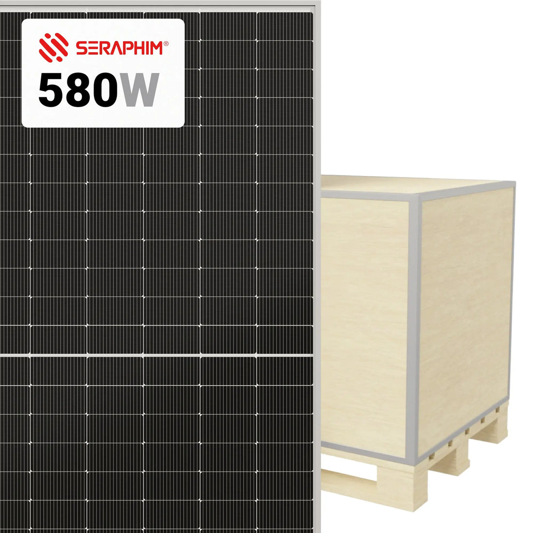 Seraphim 580W Solar Panel 144 Cell TOPCon Bifacial Dual Glass SRP-580-BTA-BG