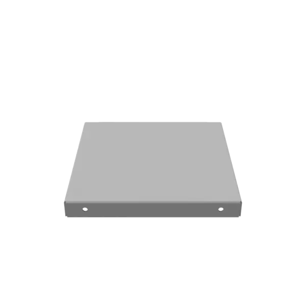 66GE-NK - Wireway End Type 1 6X6 Screw Cover Ansi 61 Gray Steel No Knockouts Milbank