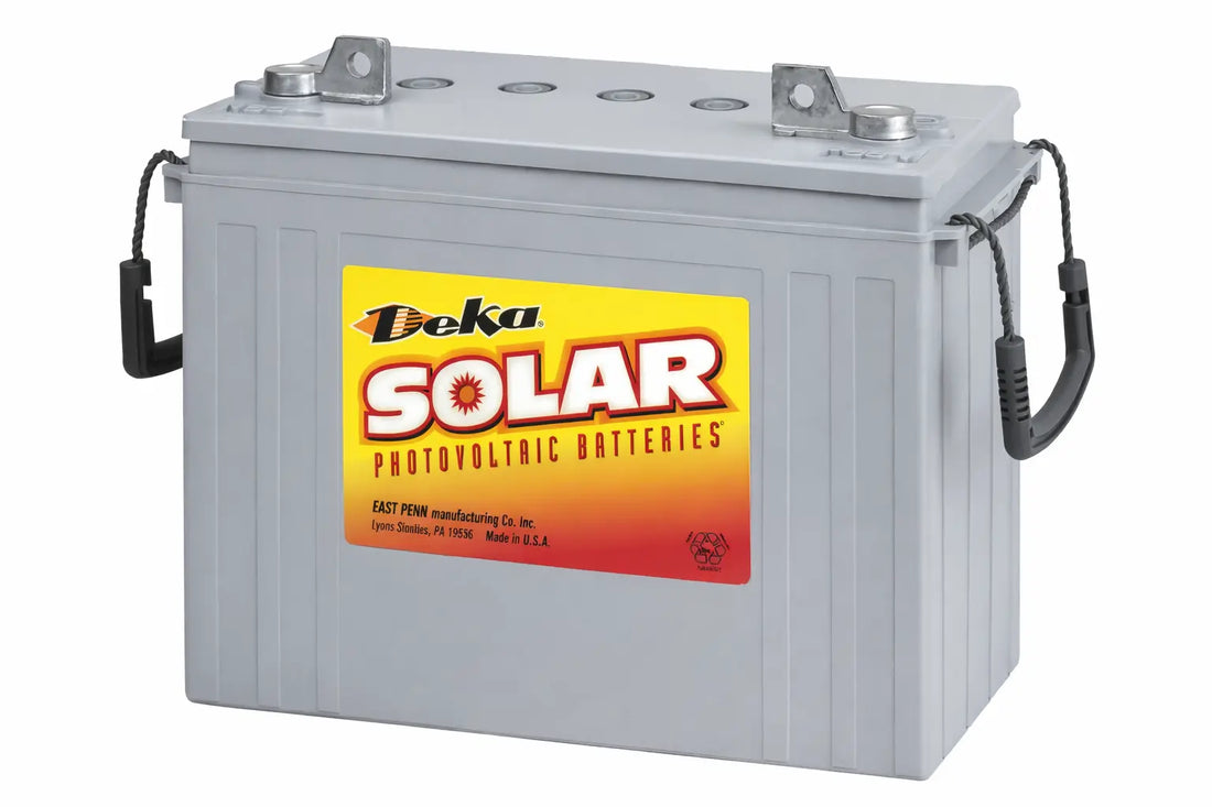 MK Powered Deka Solar 8G5SHP Sealed Gel Valve-Regulated Solar Battery.