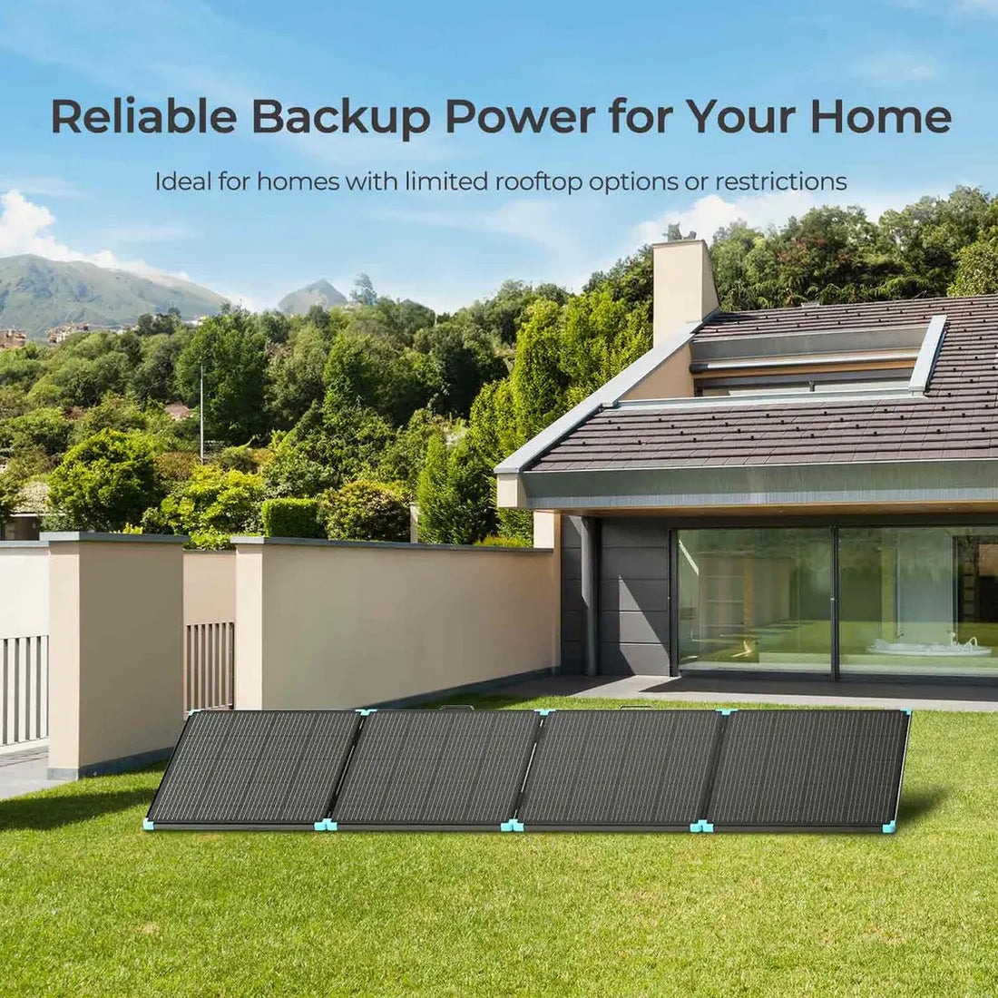 Renogy 400W Lightweight Portable Solar Suitcase.