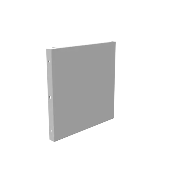 88GE-NK - Wireway End Type 1 8X8 Screw Cover Ansi 61 Gray Steel No Knockouts Milbank