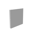 88GE-NK - Wireway End Type 1 8X8 Screw Cover Ansi 61 Gray Steel No Knockouts Milbank