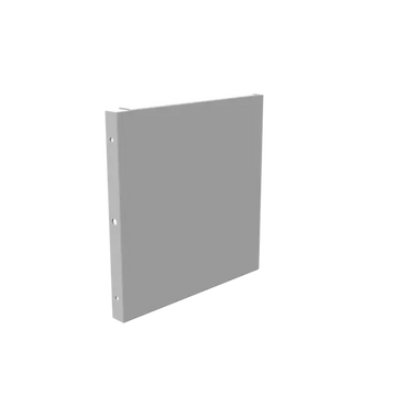 88GE-NK - Wireway End Type 1 8X8 Screw Cover Ansi 61 Gray Steel No Knockouts Milbank