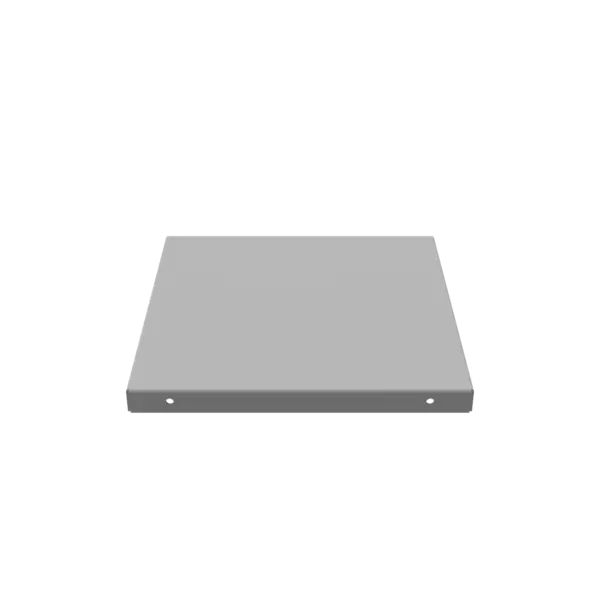 88GE-NK - Wireway End Type 1 8X8 Screw Cover Ansi 61 Gray Steel No Knockouts Milbank