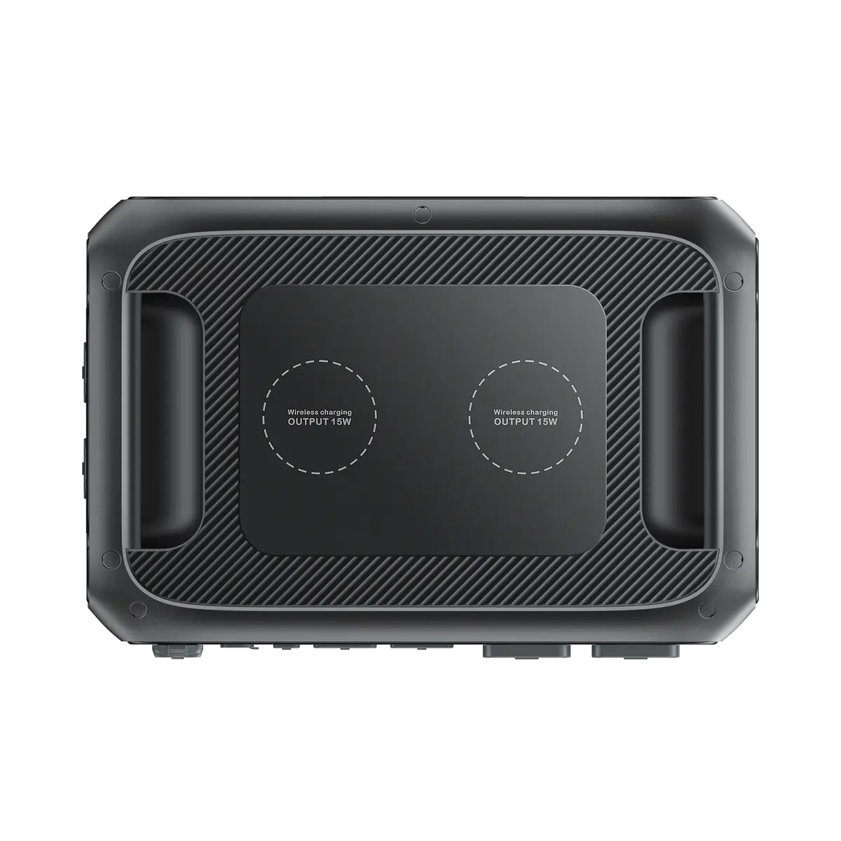BLUETTI AC200MAX power station with dual 15W wireless charging pads