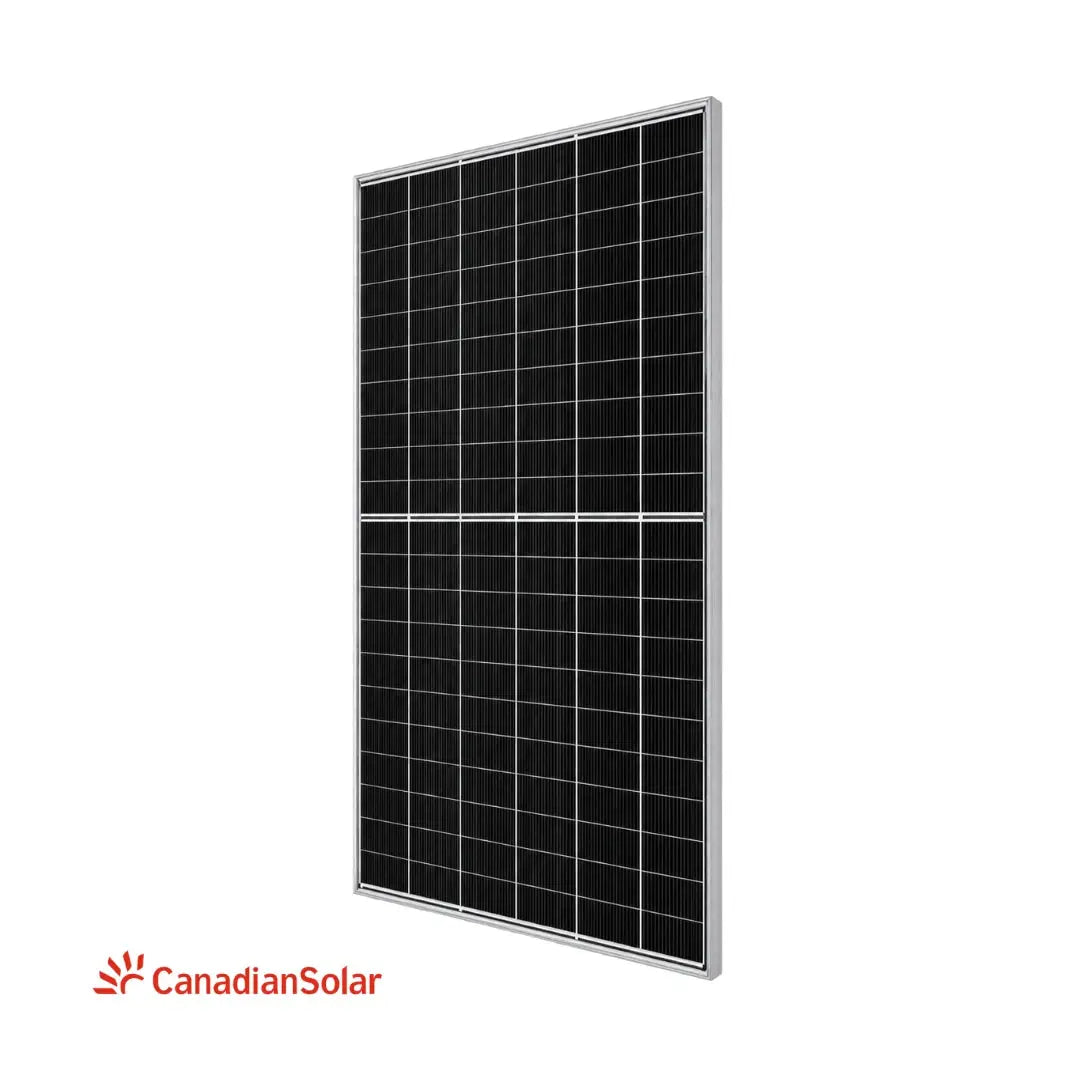 Canadian Solar 695W TOPCon Bifacial Solar Panel CS7N-695TB-AG front and back view