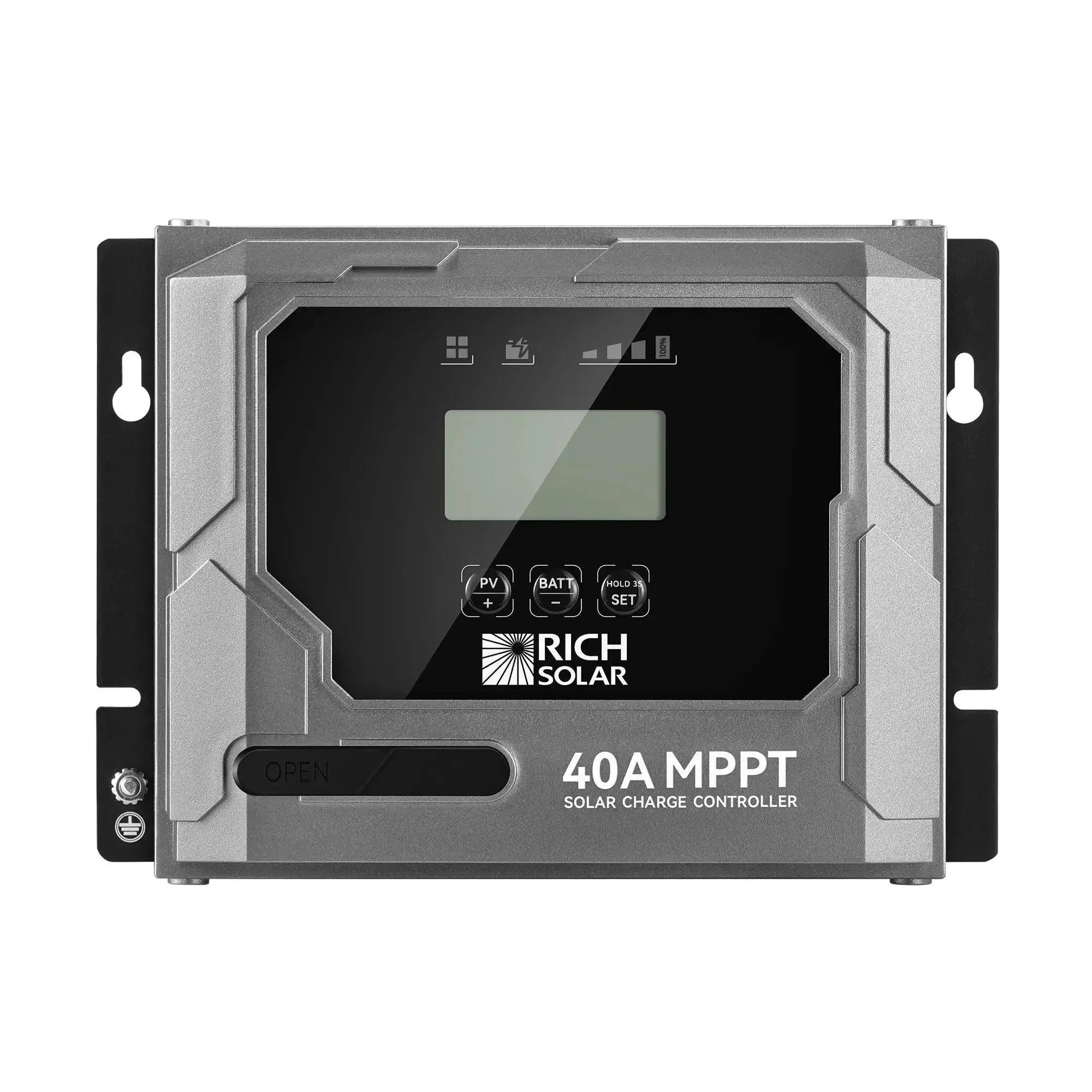 RICH SOLAR BRAVO 40 40 Amp MPPT Solar Charge Controller - Ports View