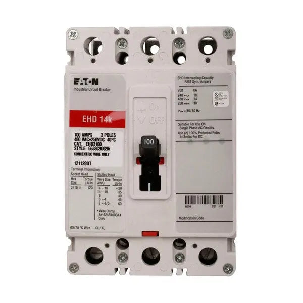 EHD3020L - Eaton Series C Complete Molded Case Circuit Breaker Eaton