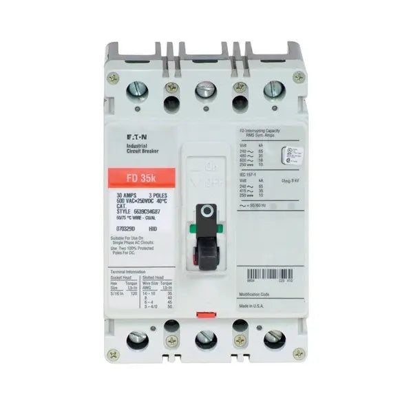 FD3050 - Eaton Series C Complete Molded Case Circuit Breaker Eaton