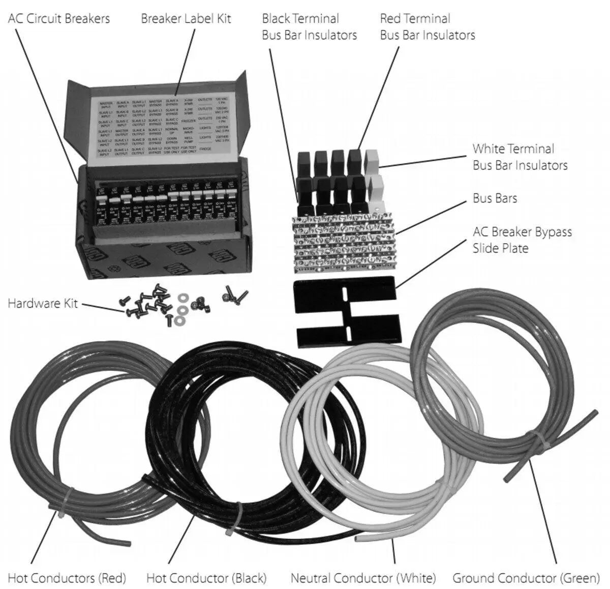 Outback FW-IOB-Q-120/240VAC Quad inverter Input-Output-Bypass for FW1000.