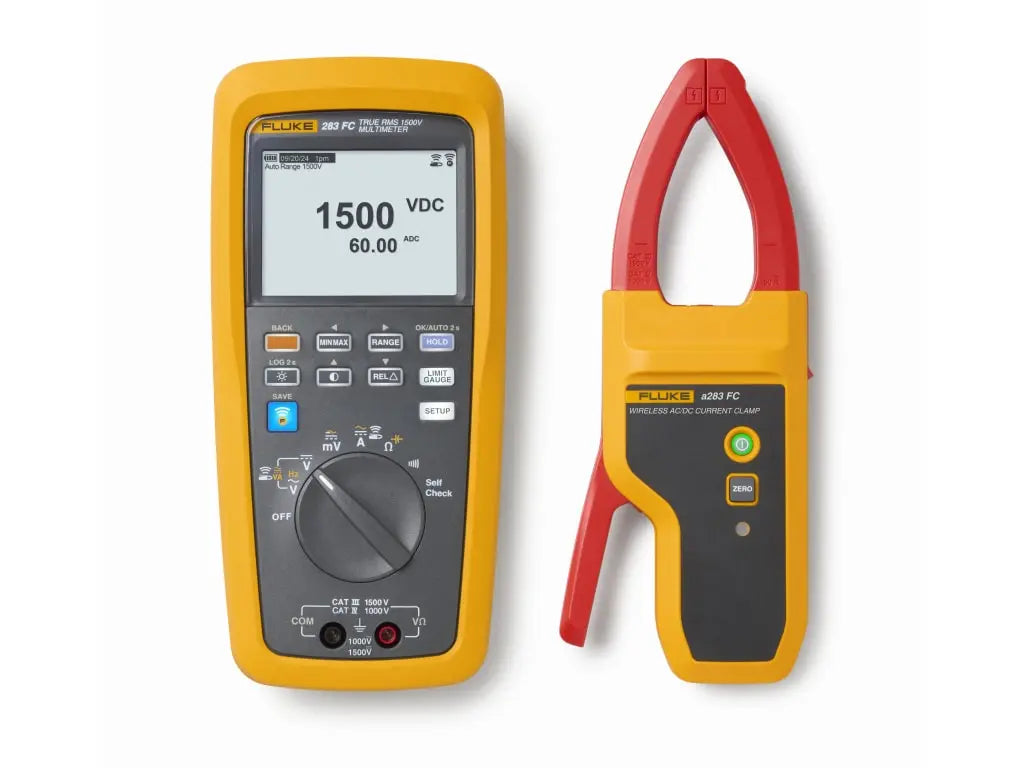 Fluke 283FC/PV Solar Kit – CAT III 1500 V TRMS Wireless Multimeter & Clamp Kit Solar Cellz USA