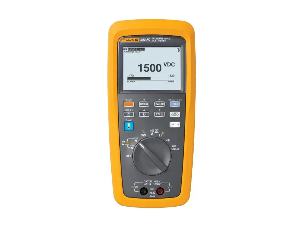 Fluke 283FC/PV Solar Kit – CAT III 1500 V TRMS Wireless Multimeter & Clamp Kit Solar Cellz USA