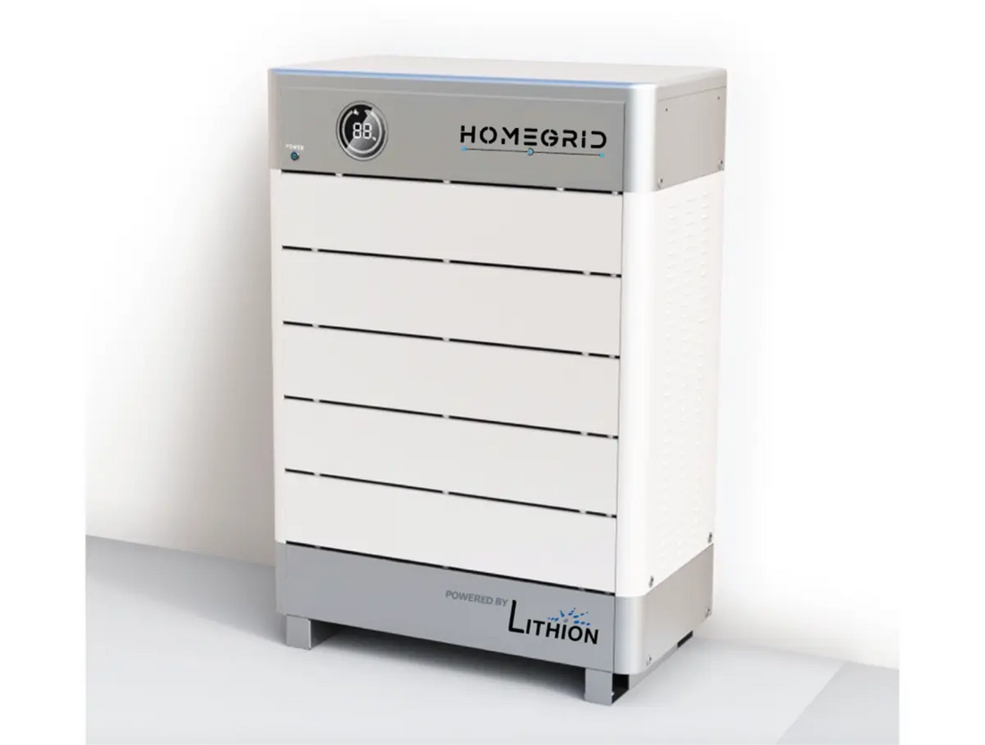 HomeGrid Lithion Stack'd 48 VDC 4.8 kwh Lithium Iron Battery with Heater HomeGrid