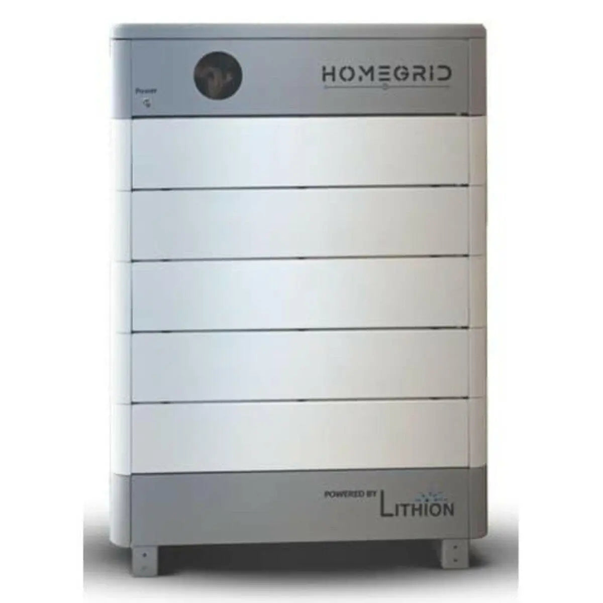 HomeGrid Lithion Stack'd 48 V Lithium Iron Battery with Stainless Controller & Base HomeGrid