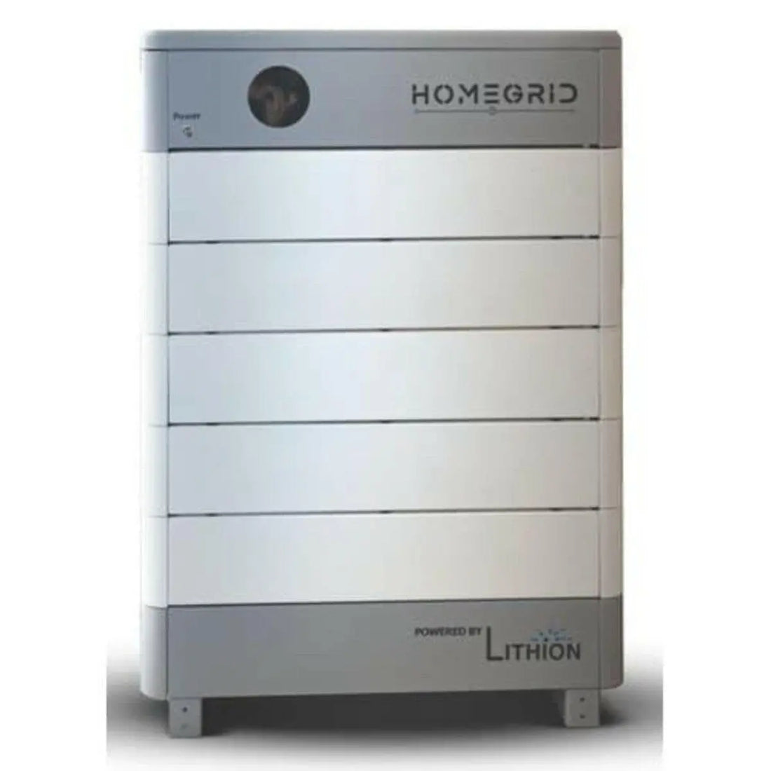 HomeGrid Lithion Stack'd 48 V Lithium Iron Battery with Stainless Controller & Base HomeGrid