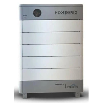 HomeGrid Lithion Stack'd 48 VDC 4.8 kwh Stainless Lithium Iron Battery with Heater HomeGrid