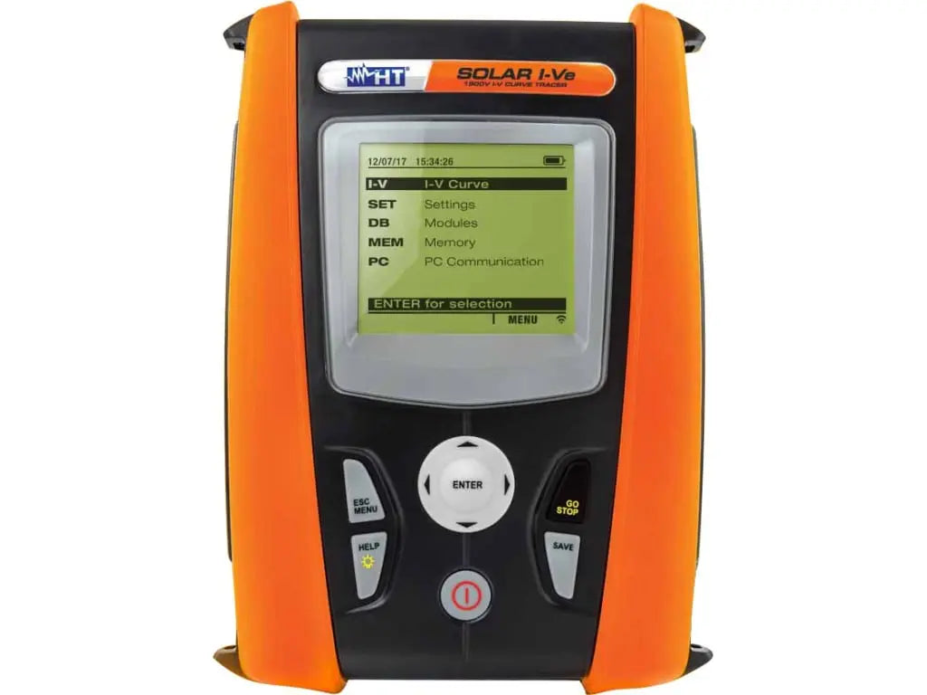 HT Instruments Solar I-Ve - 1500V Single-Phase Solar Installation Efficiency Tester and I-V Curve Tracer Solar Cellz USA