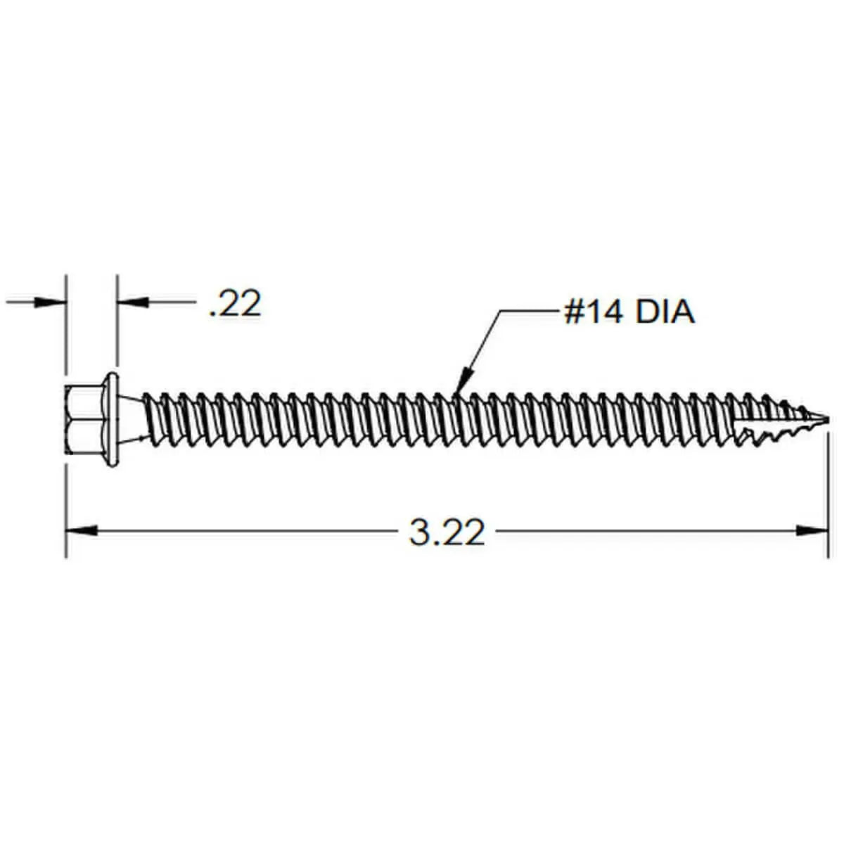 IronRidge Round Head 5/16 in Structural Screw IronRidge