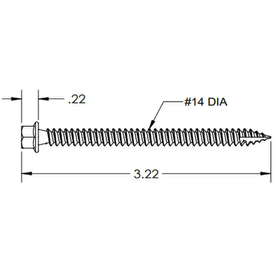 IronRidge Round Head 5/16 in Structural Screw IronRidge