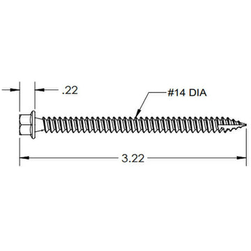 IronRidge Round Head 5/16 in Structural Screw IronRidge