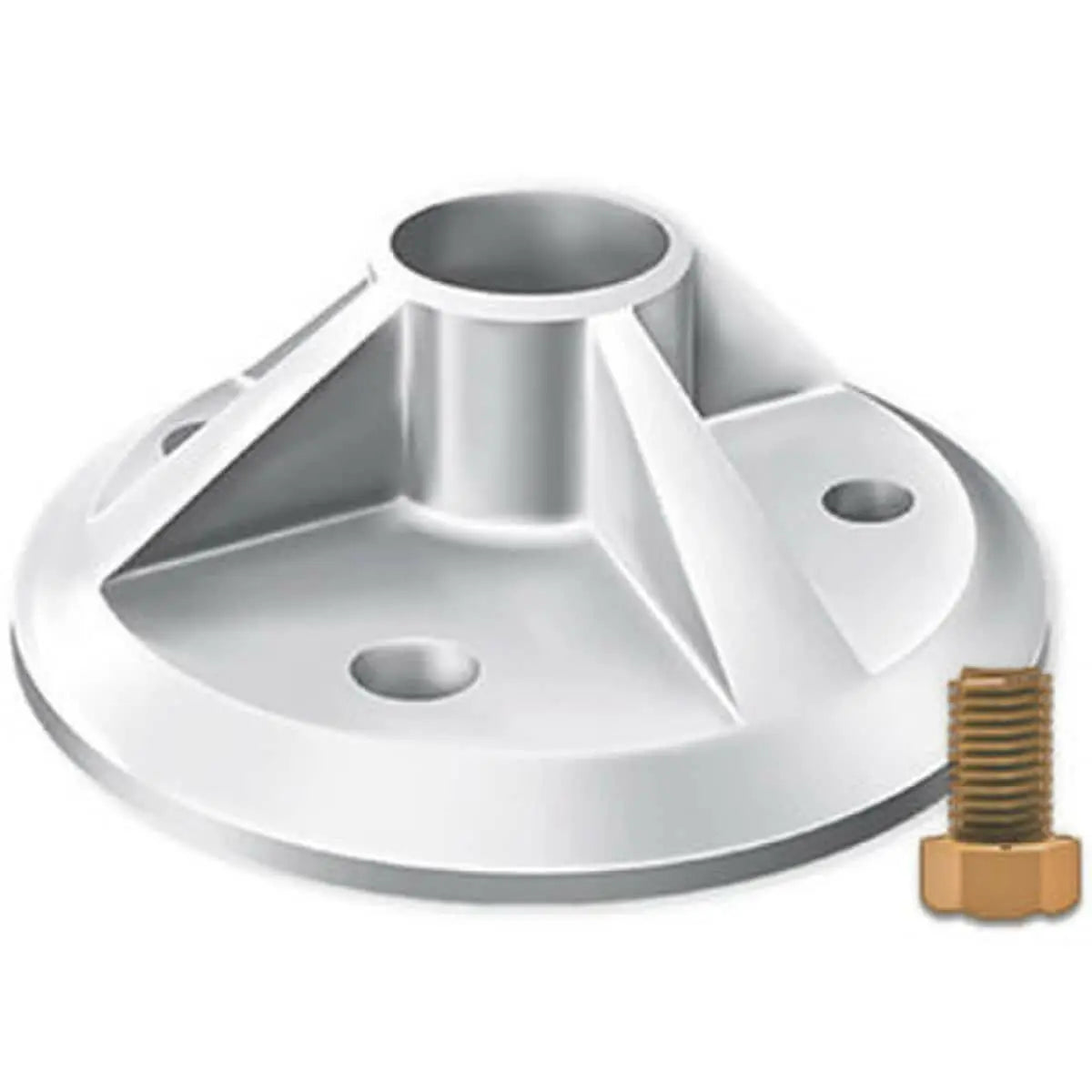 IronRidge QBase Base (incl.base to post h/w), Mill (Priced as each) IronRidge