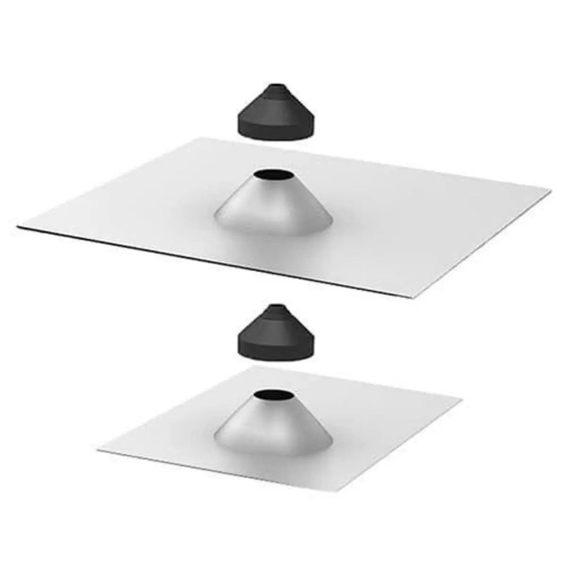 IronRidge Conduit Penetration Flashing, Tile, Mill (Priced as each) IronRidge