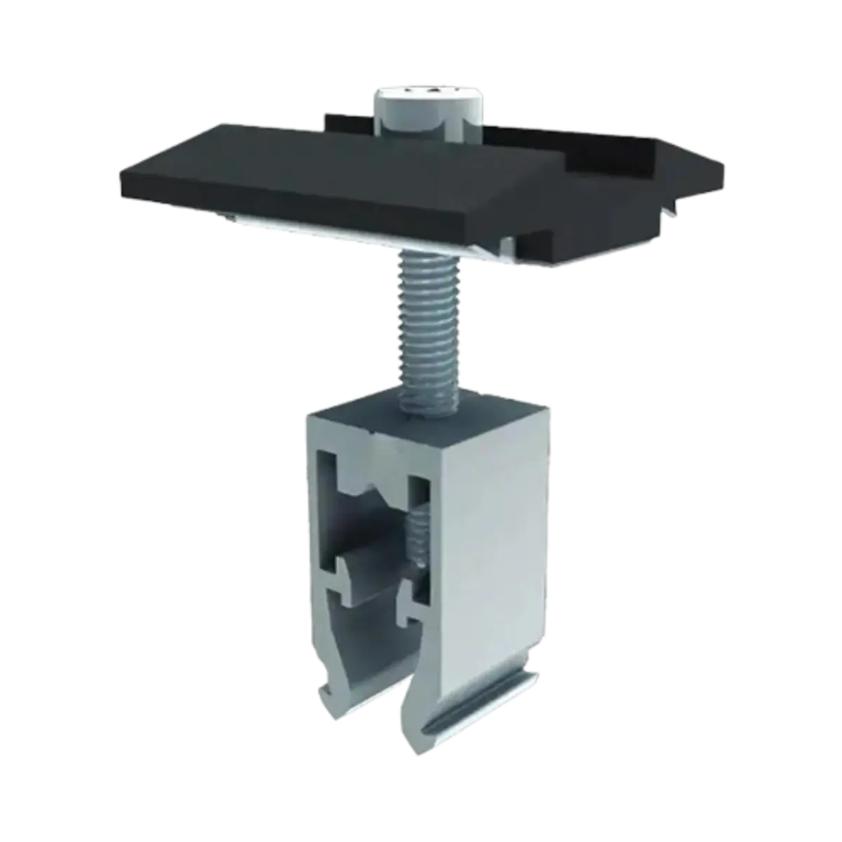 IronRidge Universal Mid Clamp, 30-45mm, w/ Bonding, Black (Priced as each) IronRidge