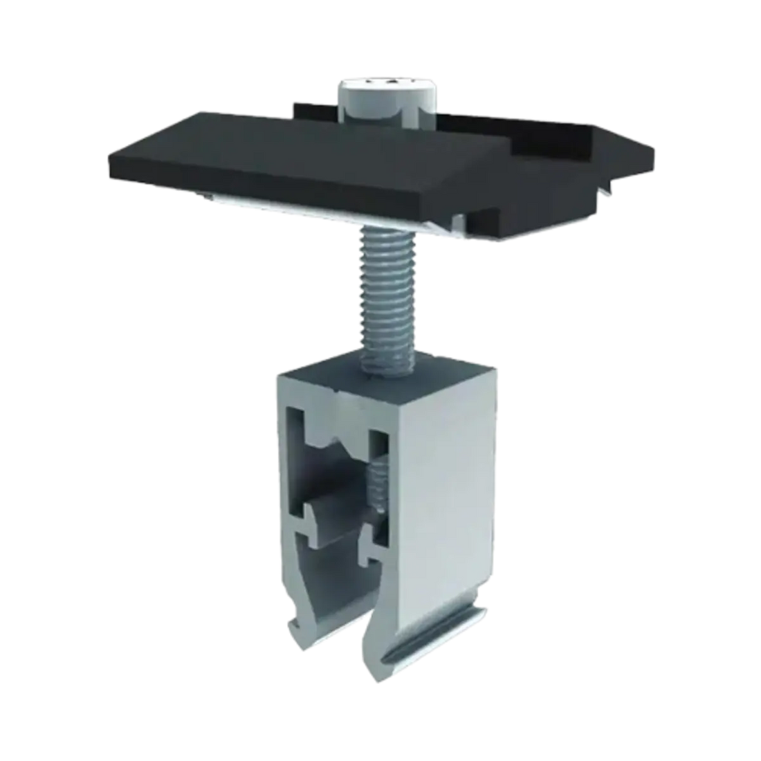 IronRidge Universal Mid Clamp, 30-45mm, w/ Bonding, Black (Priced as each) IronRidge