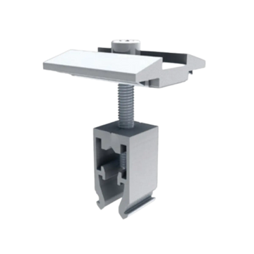 IronRidge Universal Mid Clamp, 30-45mm, w/ Bonding, Mill (Priced as each) IronRidge