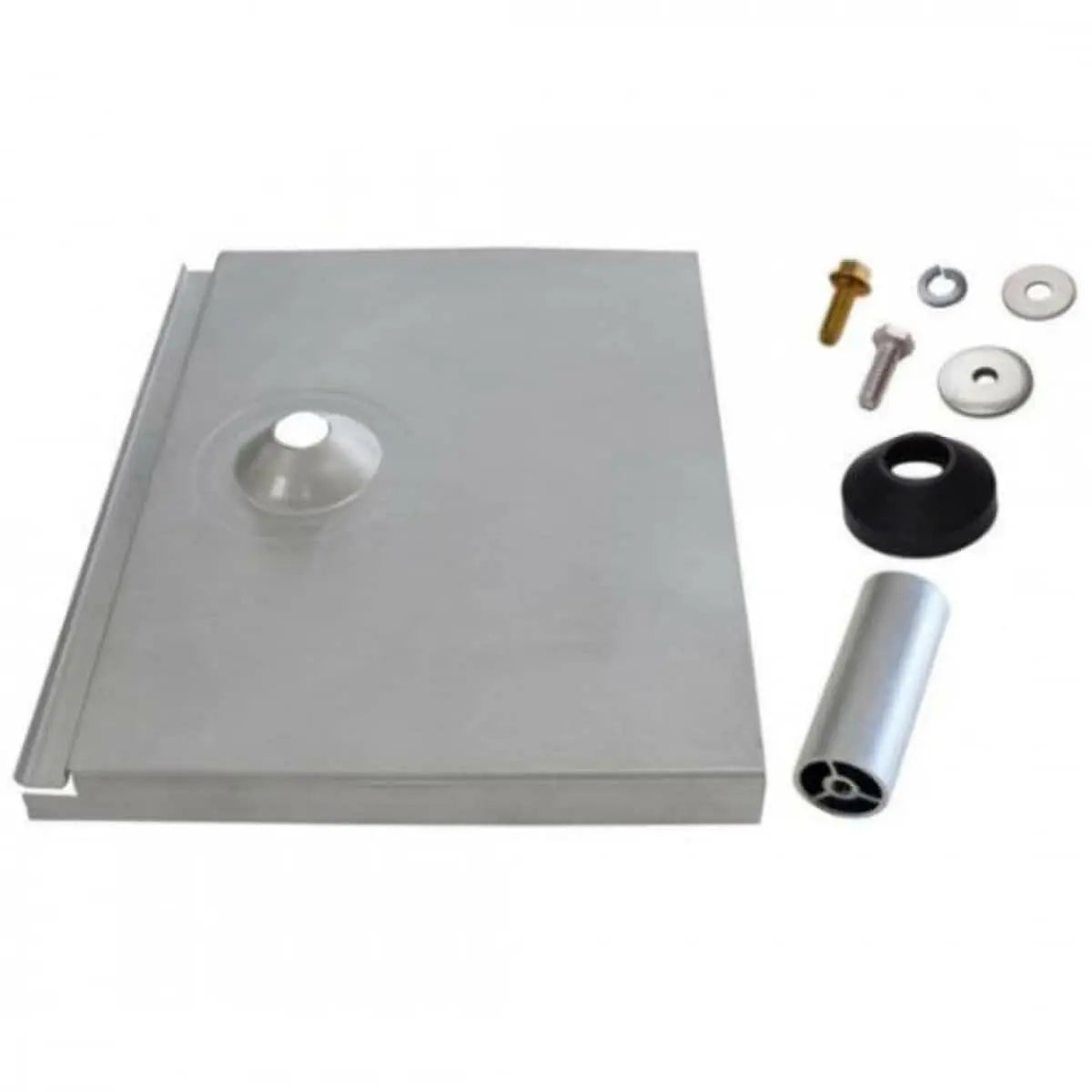 IronRidge Tile Replacement, Flat Tile, 3-1/4" Post, Mill (Priced as each) IronRidge