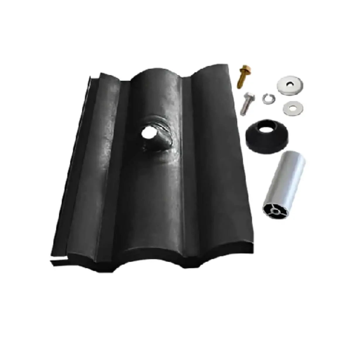 IronRidge Tile Replacement, W-Tile, 4" Post, Black (Priced as each) IronRidge