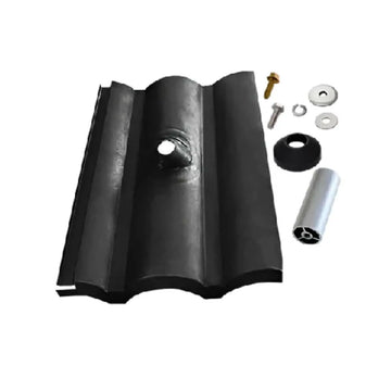 IronRidge Tile Replacement, W-Tile, 4" Post, Black (Priced as each) IronRidge