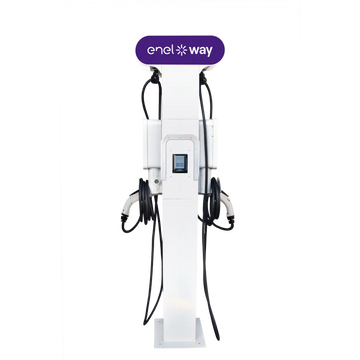 Enel X JuicePedestal™ Series Wi-Fi Enabled Smart EV Charging Station with Cable Enel X