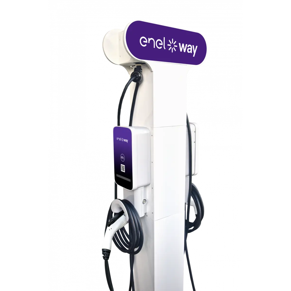 Enel X JuicePedestal™ Series Wi-Fi Enabled Smart EV Charging Station with Cable Enel X