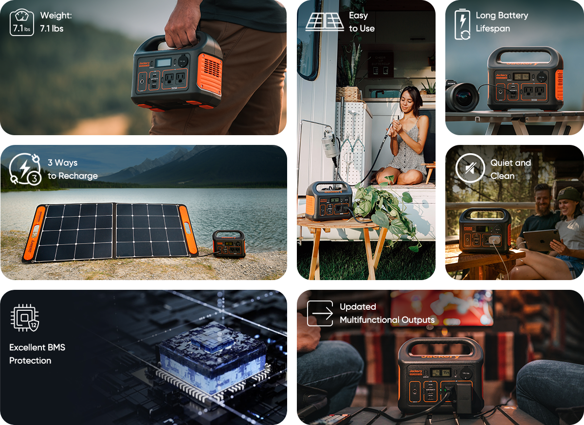 Jackery Explorer 300 Series 293 Wh Lithium-Ion Portable Power Station.