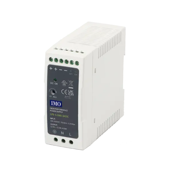 LPS-1-060-24DC - Power Supply 90-265V Ac Input 24V DC Out 60W 2.5a Imo Automation