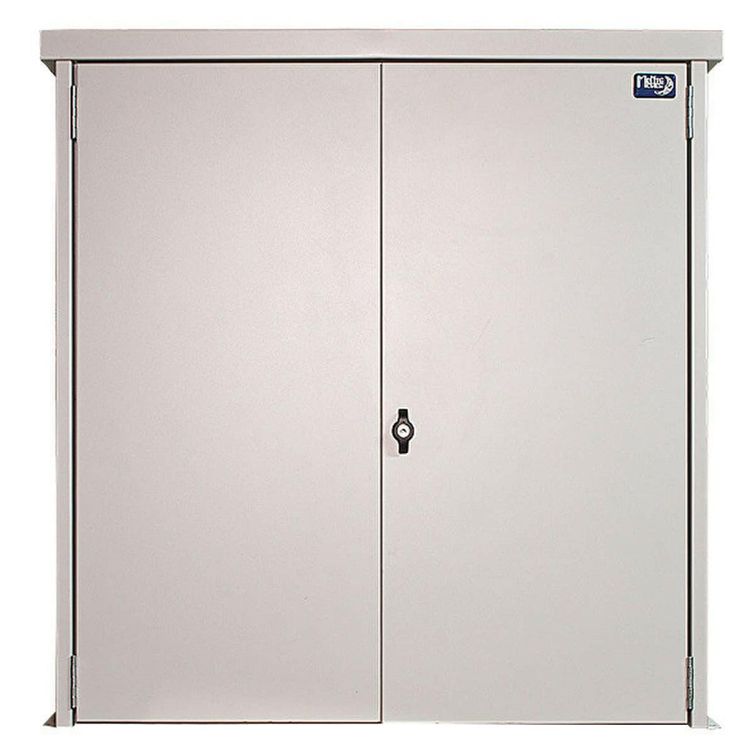 MidNite Solar Battery enclosure with locking door and 2 shelves (SKU Part Number MNBE-D).