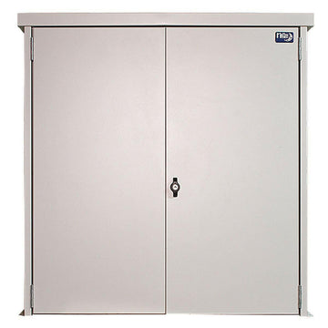 MidNite Solar Battery enclosure with locking door and 2 shelves (SKU Part Number MNBE-D).