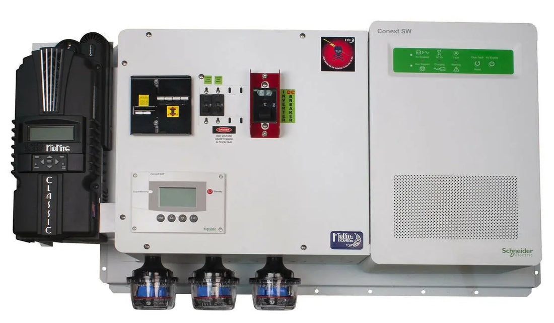 MidNite Solar Pre-wired Conext SW4024 120/240 VAC Inverter w/ Classic 150 (SKU Part Number MNSW4024-CL150) MidNite Solar